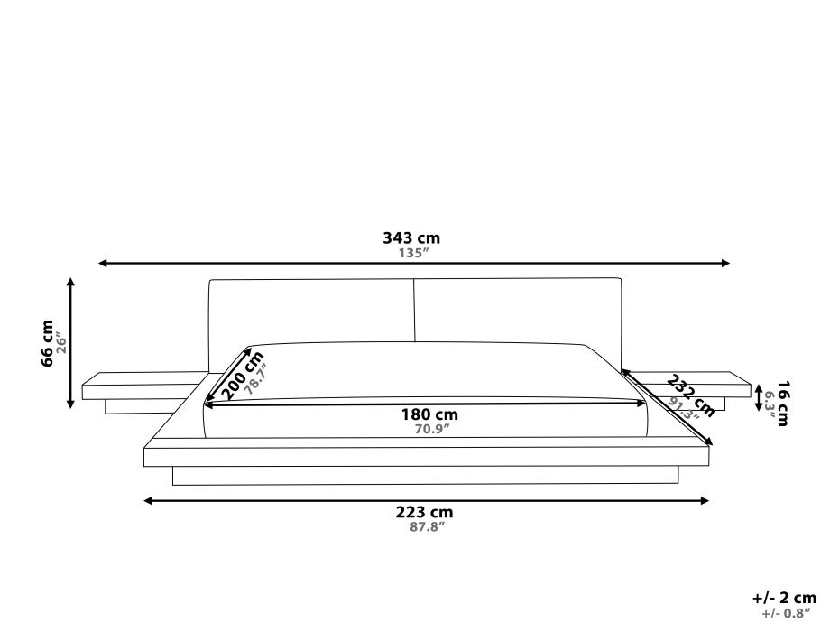 Japanisches Designer Holz Bett Japan Style japanischer Stil Futonbett